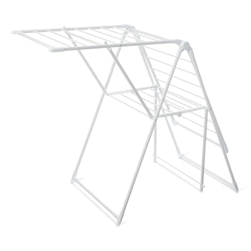 Amazon Basics Foldable Space-Saving 2-Wing Metal Clothes Drying Rack