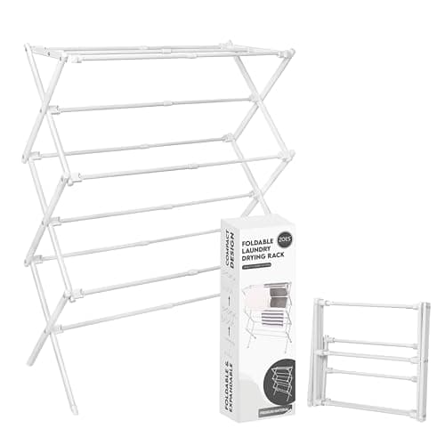 ZOES HOMEWARE Enhanced Clothes Drying Rack, Foldable