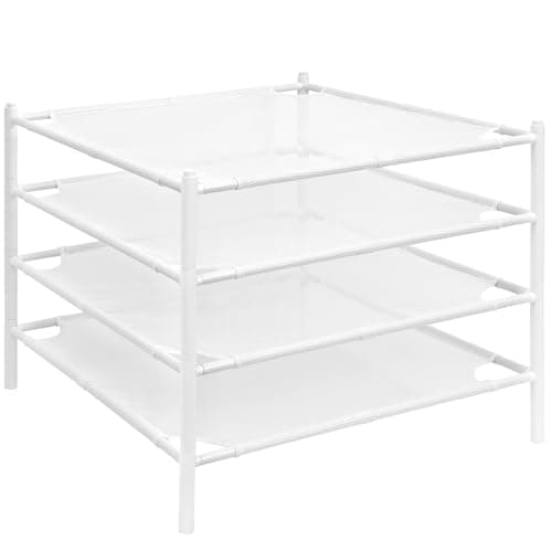 STORAGE MANIAC Sweater Drying Rack, Stackable Mesh (4-Pack)