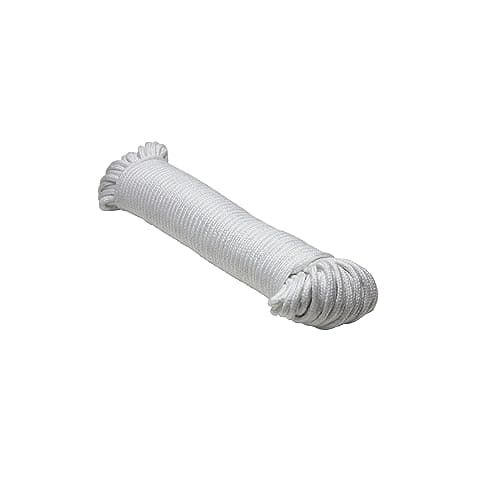 Extreme Max 3008.0448 Braided Cotton/Polyester Clothesline, 200 ft