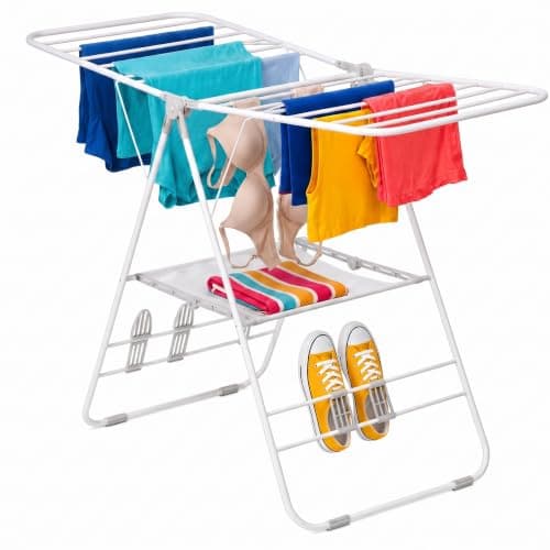 Honey-Can-Do Heavy-Duty Gullwing Clothes Drying Rack, 50 lb