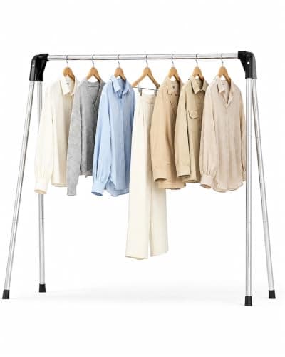 TOOLF Foldable Portable Clothes Drying Rack, 48 inch