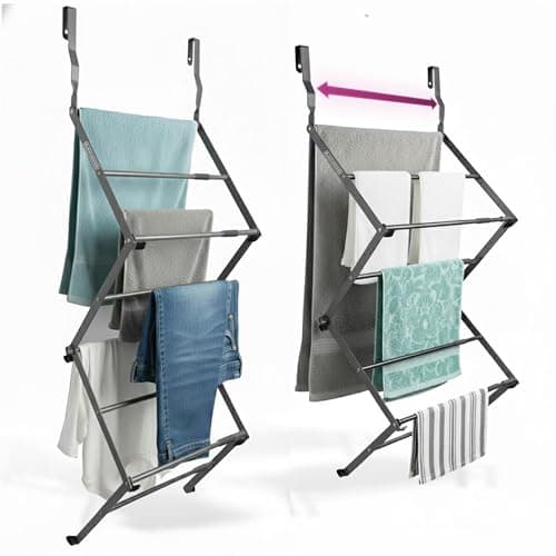 BLACK+DECKER Over The Door Expandable Telescopic Drying Rack