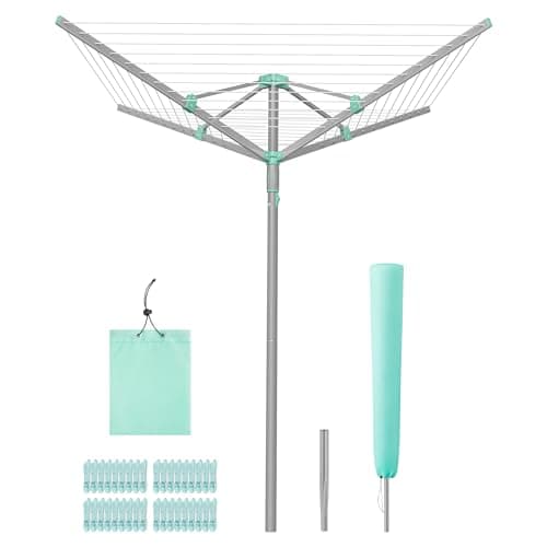 SONGMICS Umbrella Drying Rack, Foldable Outdoor Clothesline