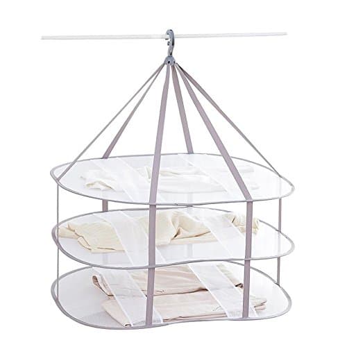 Looca 3-Tier Folded Mesh Hanging Sweater Drying Rack