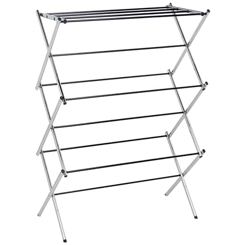 Amazon Basics Foldable Portable Metal Clothes Drying Rack