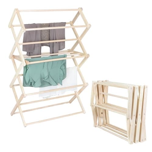 Pennsylvania Woodworks Solid Maple Hard Wood Laundry Rack (Medium)