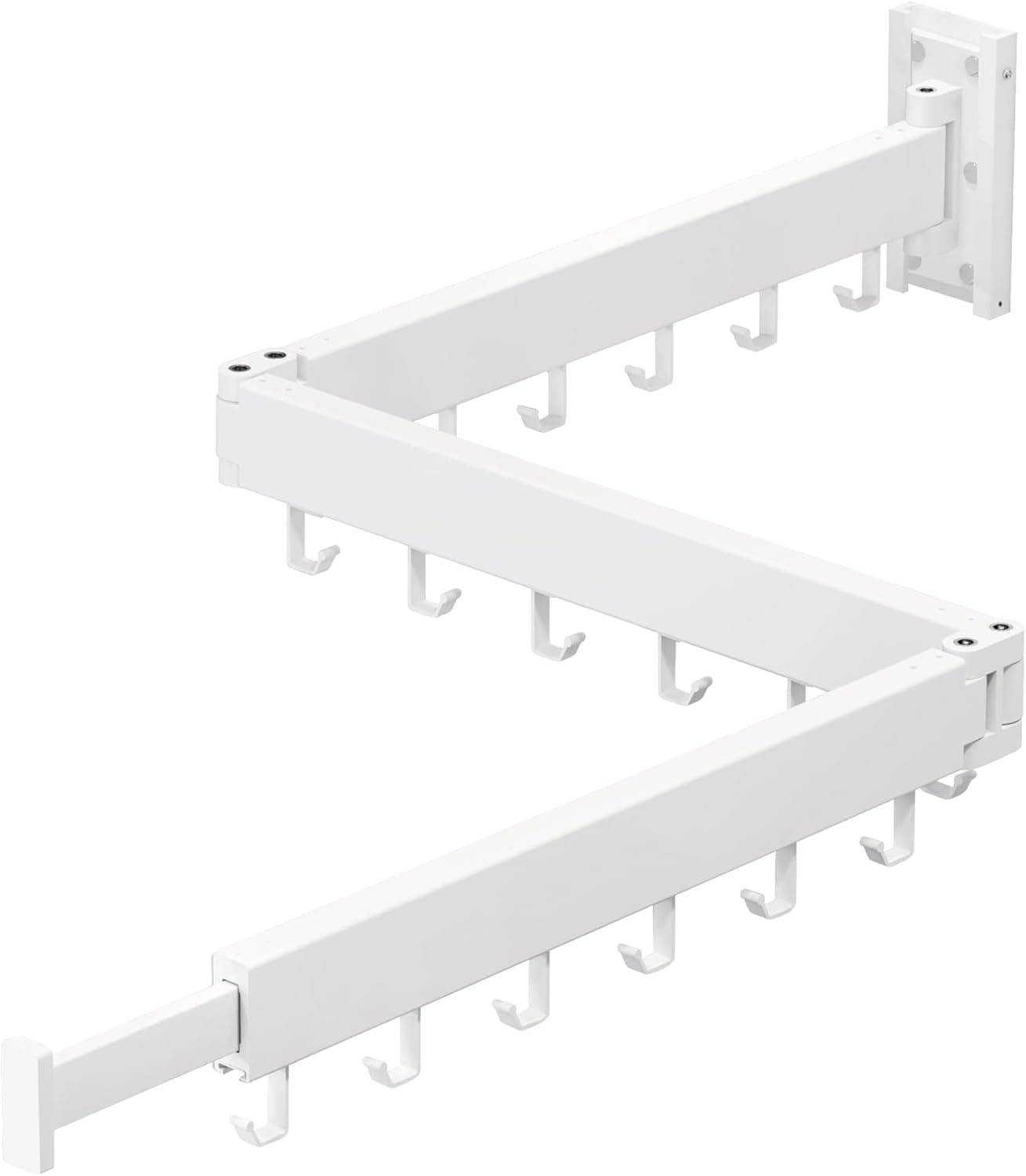 ZdwCyl Tri-Fold Wall Mounted Drying Rack, Punch-Free Option