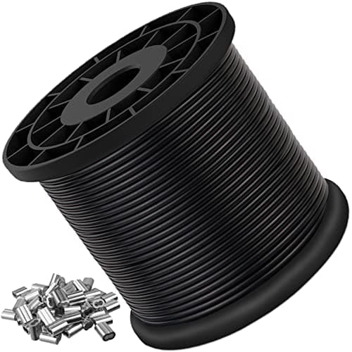 Flngr Vinyl-Coated 304 Stainless Cable, 200 ft