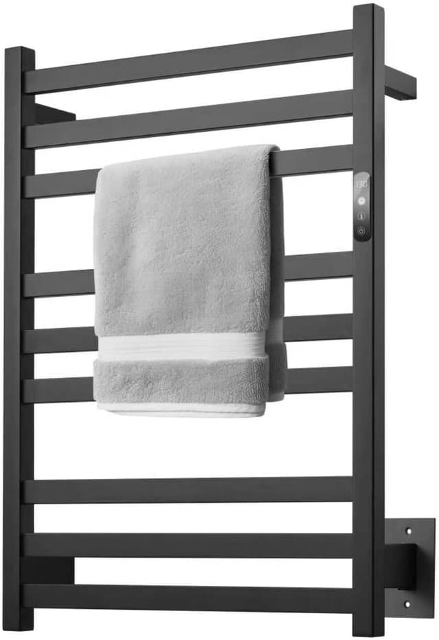 DAWEYEAL 9-Bar Towel Warmer, Wall-Mounted with 24-Hour Timer
