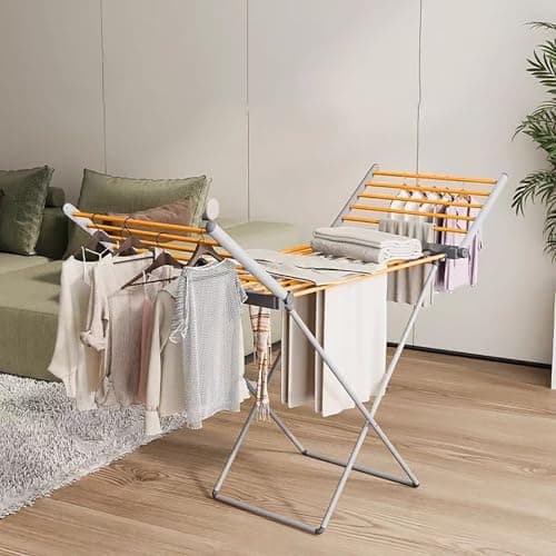 yariwiz Heated Clothes Drying Rack, Folding Electric