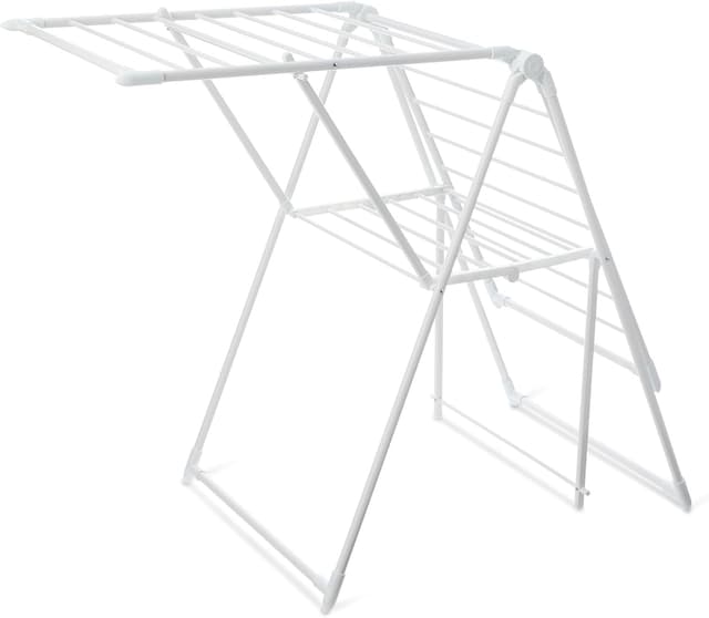 Amazon Basics Foldable Space-Saving 2-Wing Metal Clothes Drying Rack