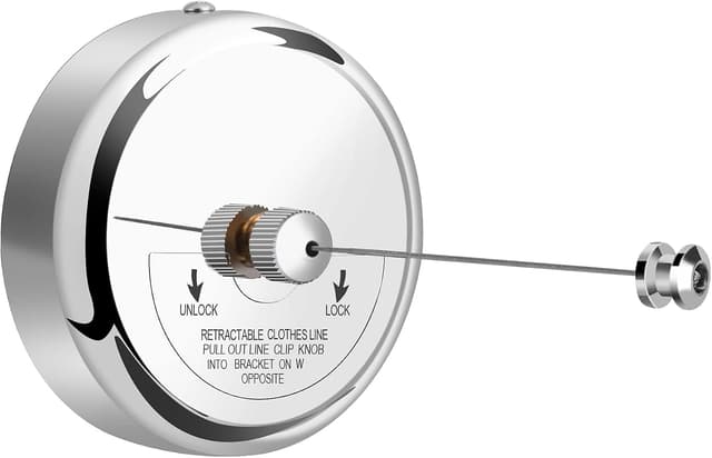 Clatoon Retractable Clothesline, 9 ft Adjustable