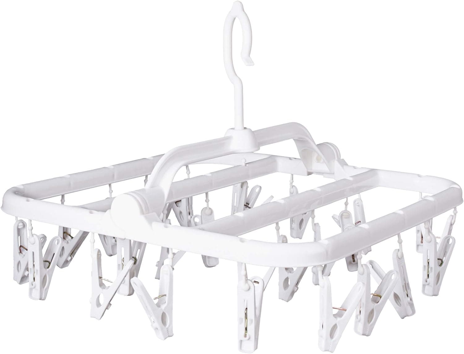 Annaklin Foldable Clip Hanger with 26 Drying Clips