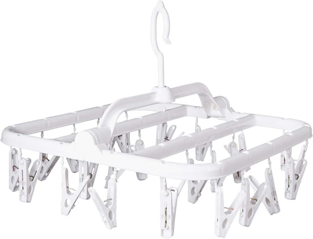 Annaklin Foldable Clip Hanger with 26 Drying Clips