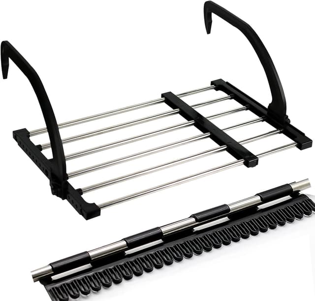 Candumy Portable Clothes Drying Rack for Balcony Railings