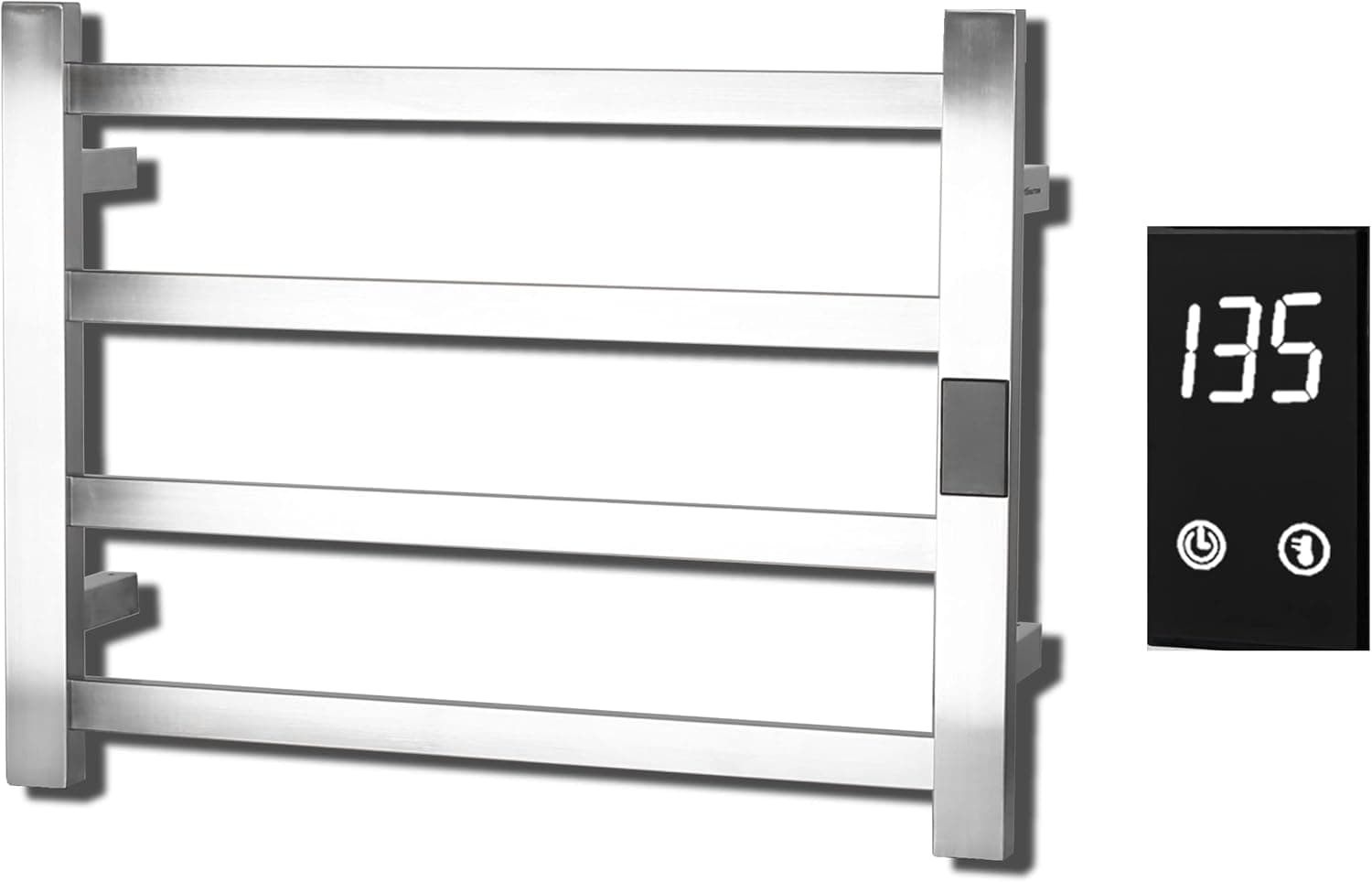 Topdattion Electric Towel Warmer, 4-Bar Super Thin with Timer