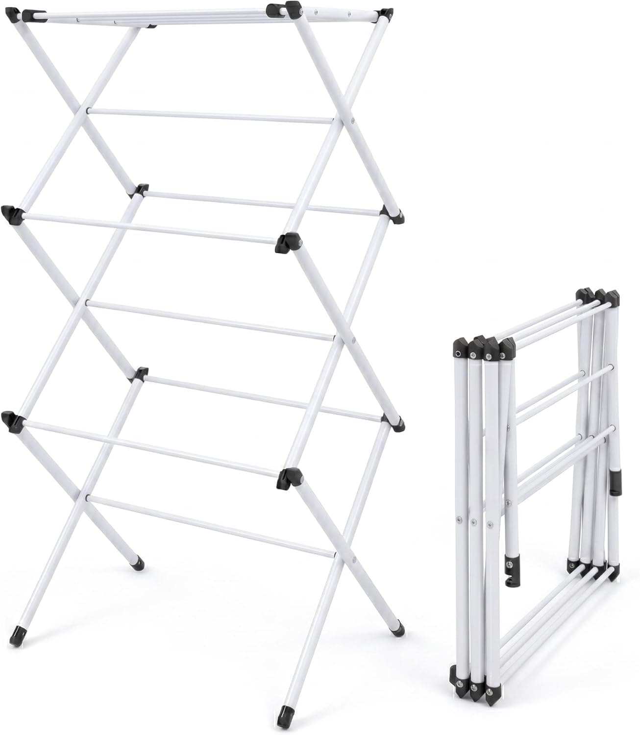 Honey-Can-Do 3-Tier Compact Clothes Drying Rack, 16 ft