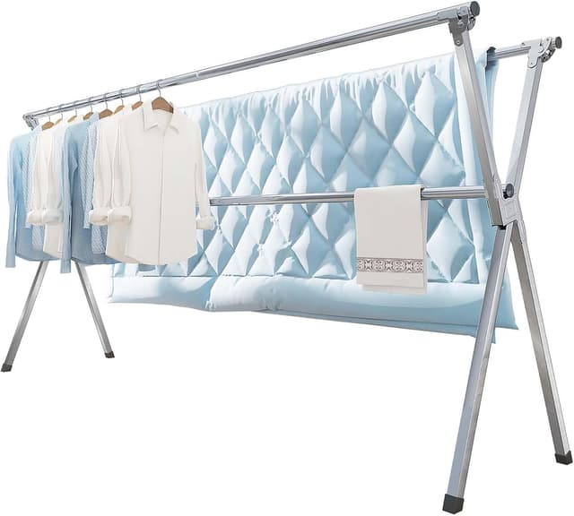 Vikaqi Clothes Drying Rack 79" Folding, Indoor Outdoor