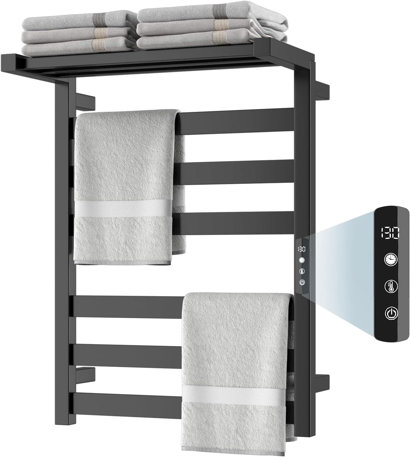 Chomolhari Towel Warmer Rack, 6-Bar 201 Stainless Steel