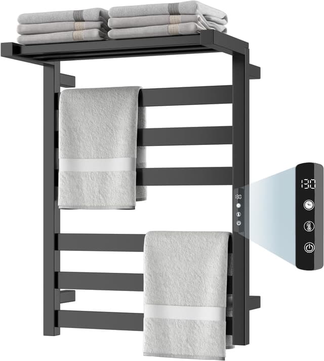 Chomolhari Towel Warmer Rack, 6-Bar 201 Stainless Steel