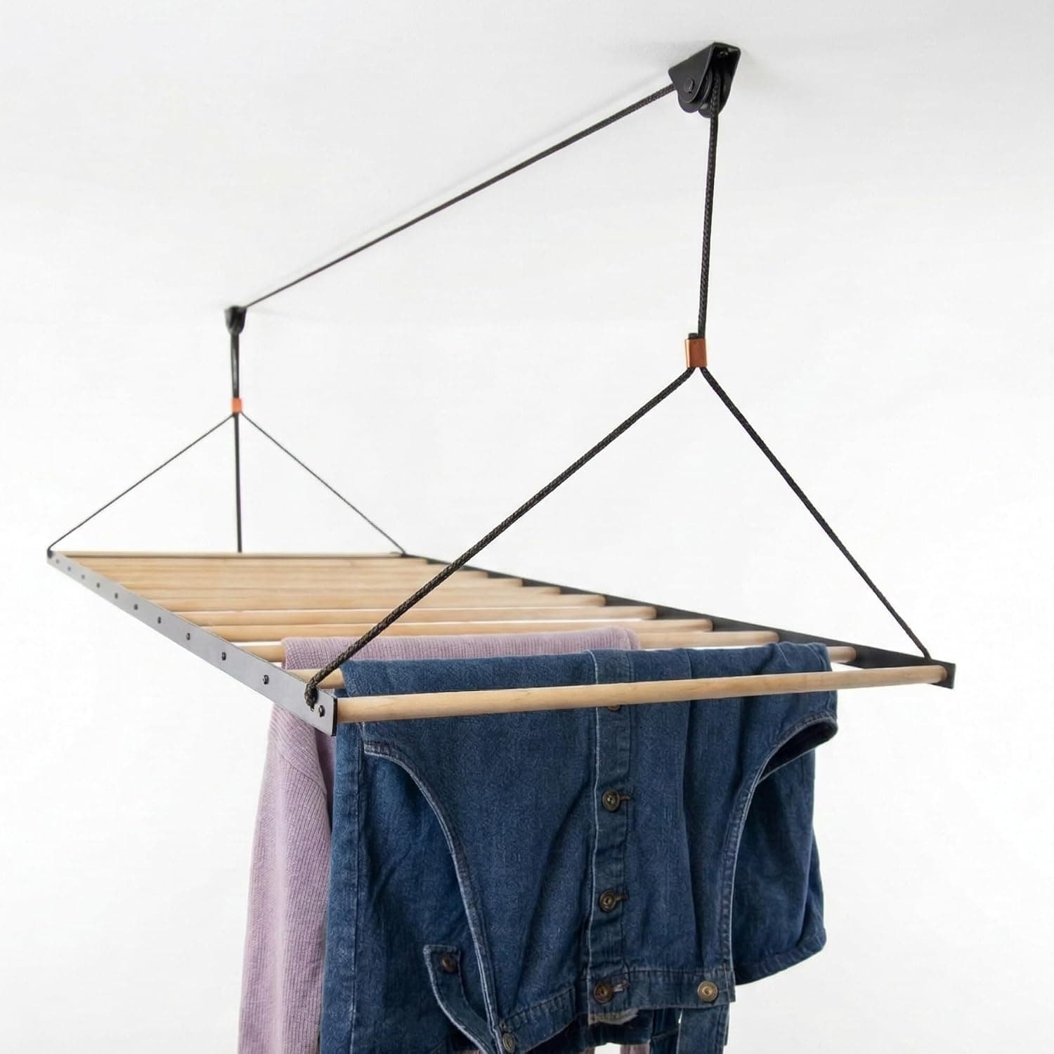 The Nice Rack Ceiling Laundry Drying Rack with Pulley System, 48"