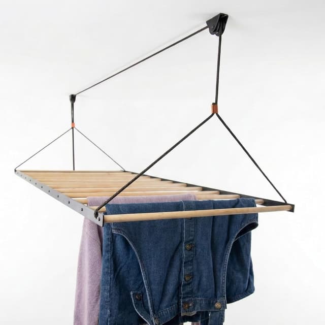 The Nice Rack Ceiling Laundry Drying Rack with Pulley System, 48"