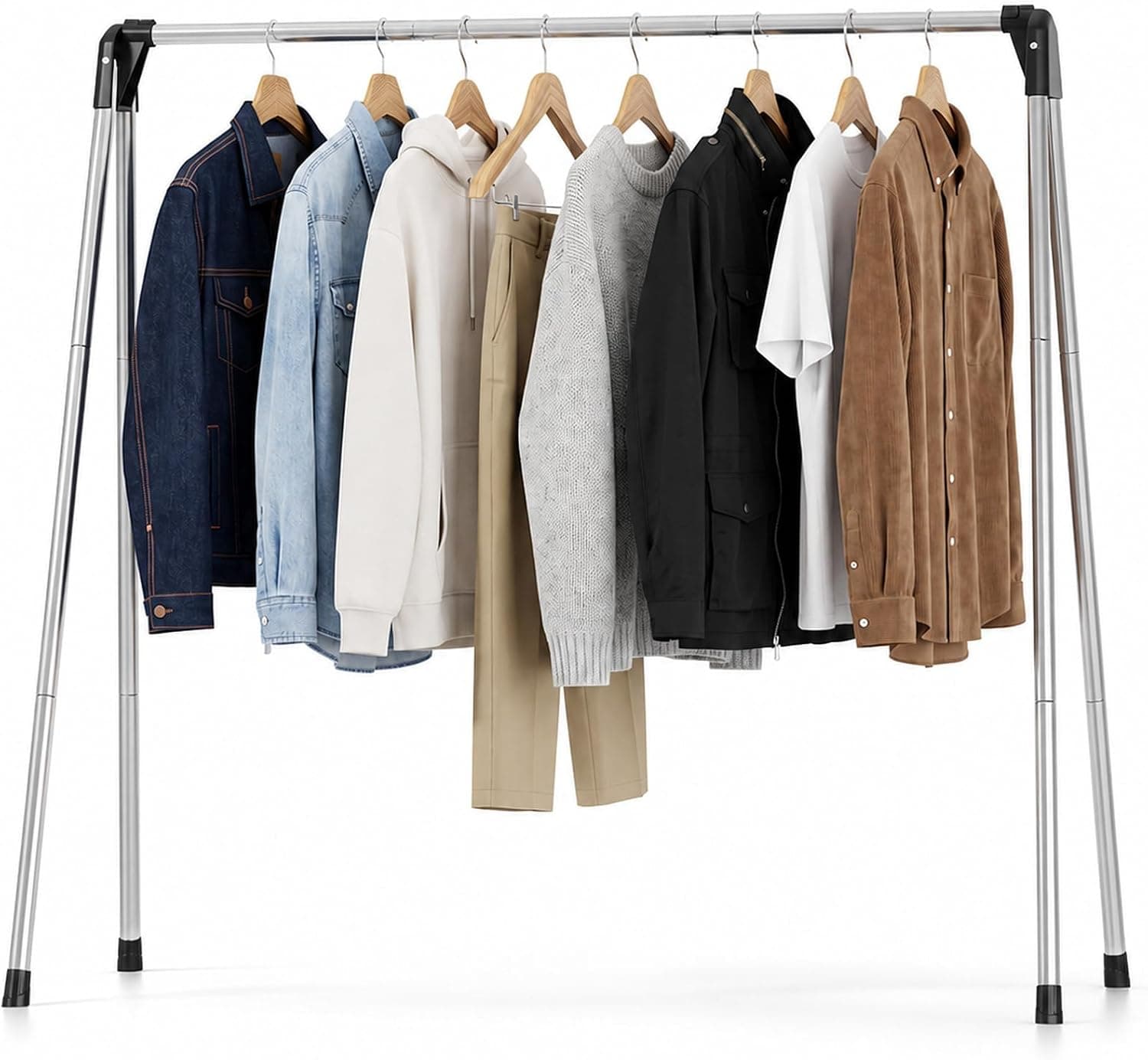 TOOLF Foldable Portable Clothes Drying Rack, 48 inch