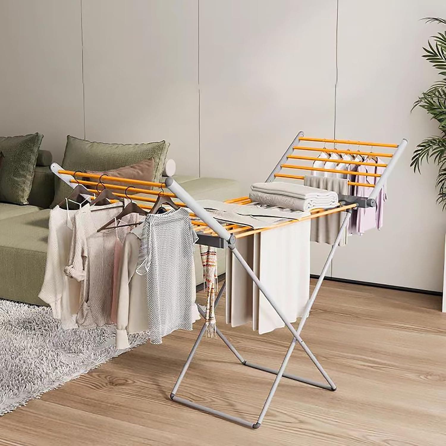 yariwiz Heated Clothes Drying Rack, Folding Electric