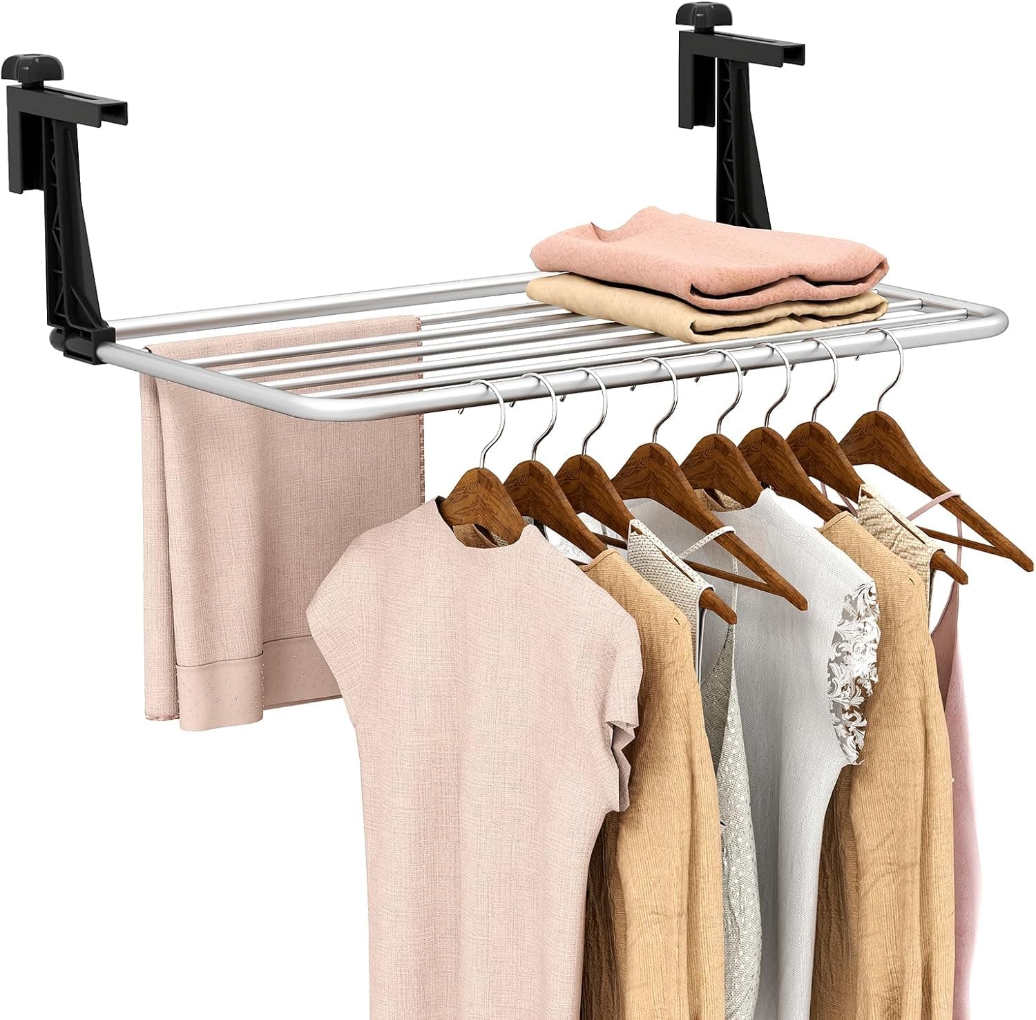 GIANTEX Portable Clothes Drying Rack, 25.5" Aluminum