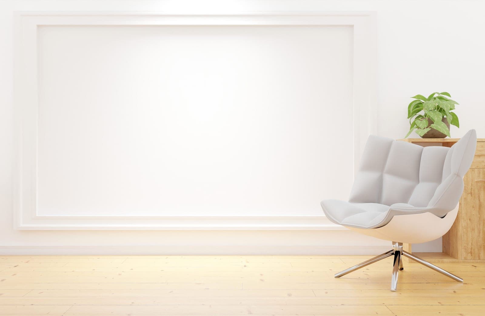 A bright, uncluttered corner of a room
