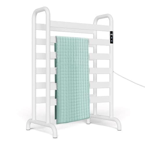 LIIAMOAR Freestanding Heated Towel Rack, 12 Rods, 360 W