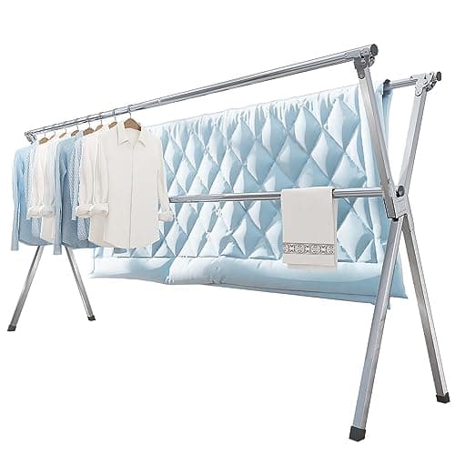 Vikaqi Clothes Drying Rack 79" Folding, Indoor Outdoor