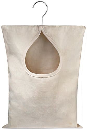 Handy Laundry Canvas Clothespin Bag, Holds 100