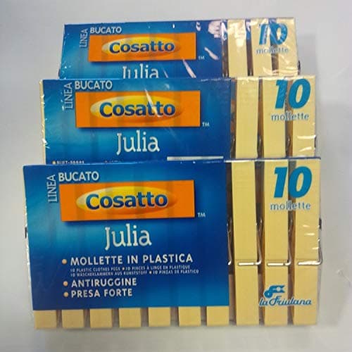 Cosatto Heavy Duty Clothespins, 30, Made in Italy